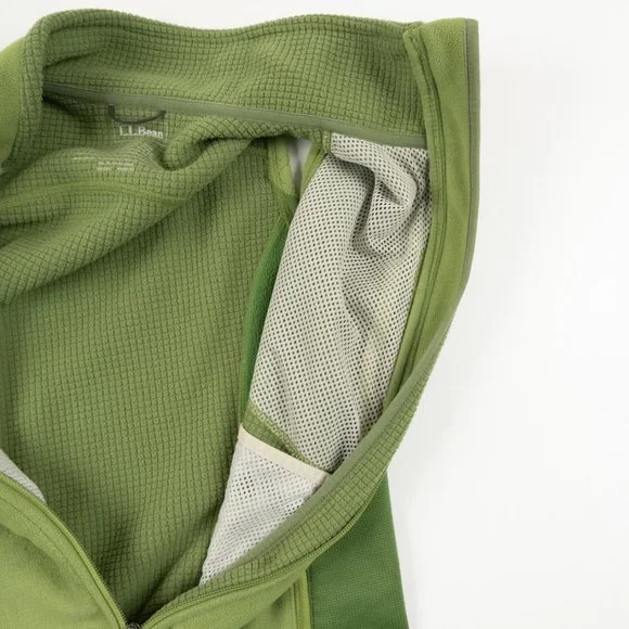 L.L. BEAN Polartec green fleece vest size S - Picture 7 of 10